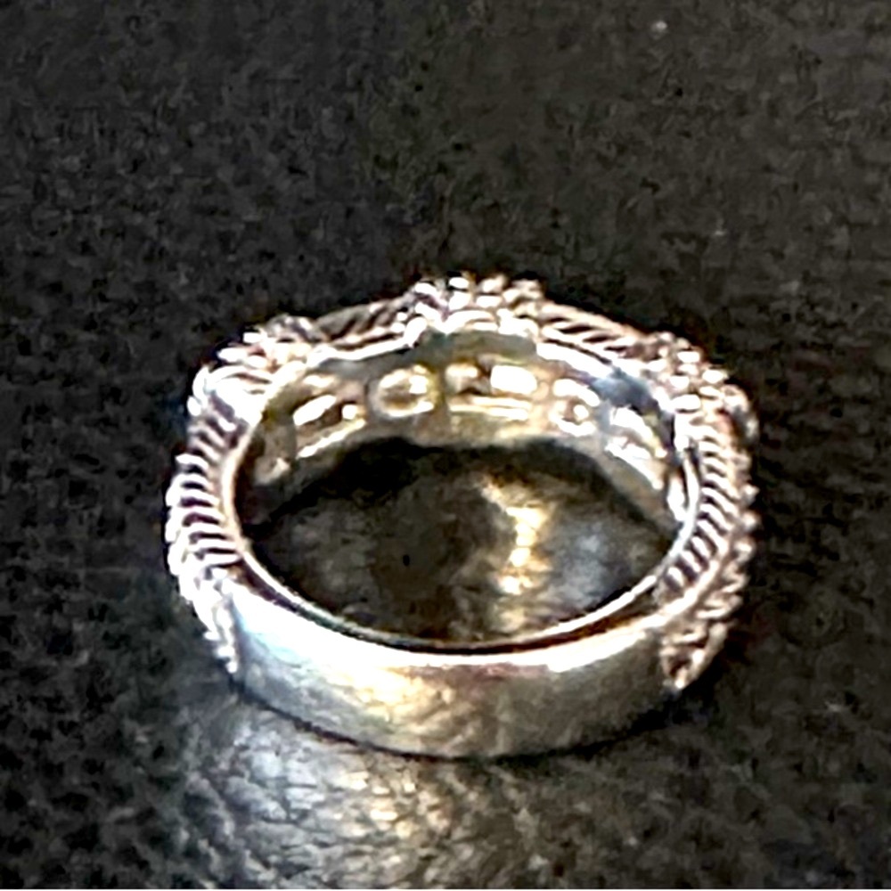 ”Judith Ripka”Cable Band Ring 925 Silver & Zirconias.
⭐️Sale! - Picture 3 of 12